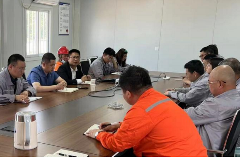 張勇帶班檢查華北公司日照旭科新材料、東營原油儲備項目