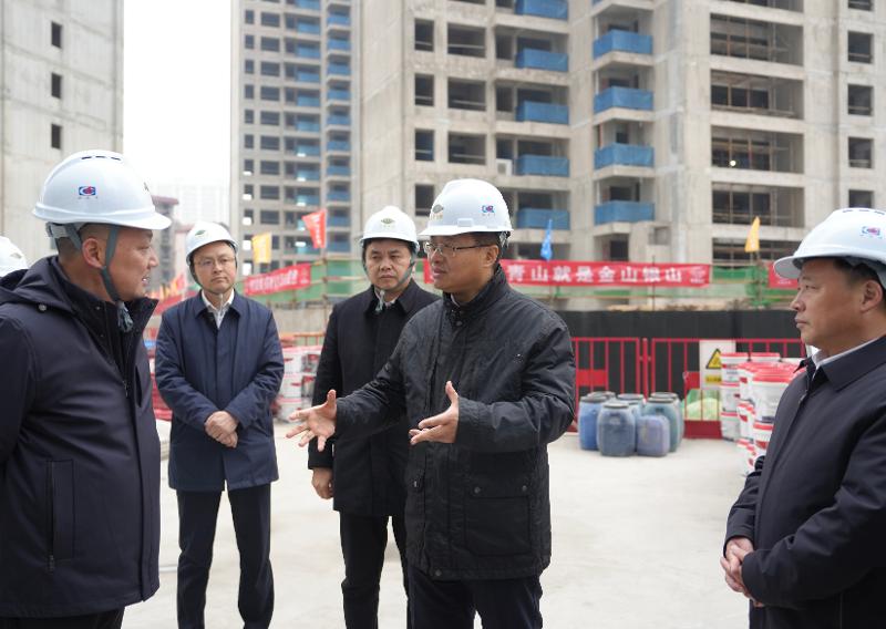 2024年12月26日，湖南省委常委、岳陽市委書記謝衛(wèi)江到四化建南區(qū)改造項(xiàng)目九禧府樓盤調(diào)研