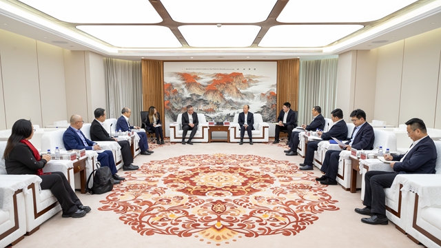 莫鼎革與安哥拉駐華大使內圖、Sonangol代表團舉行會談